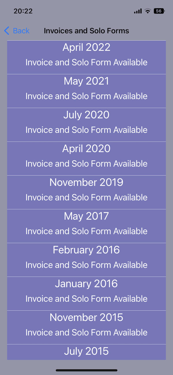 Invoice List